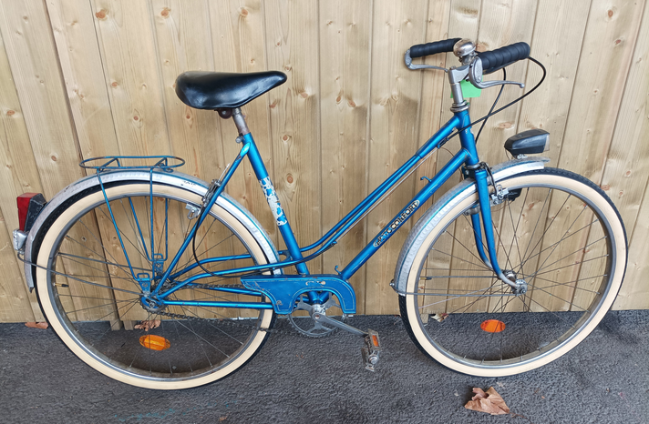 vélo Motoconfort bleu